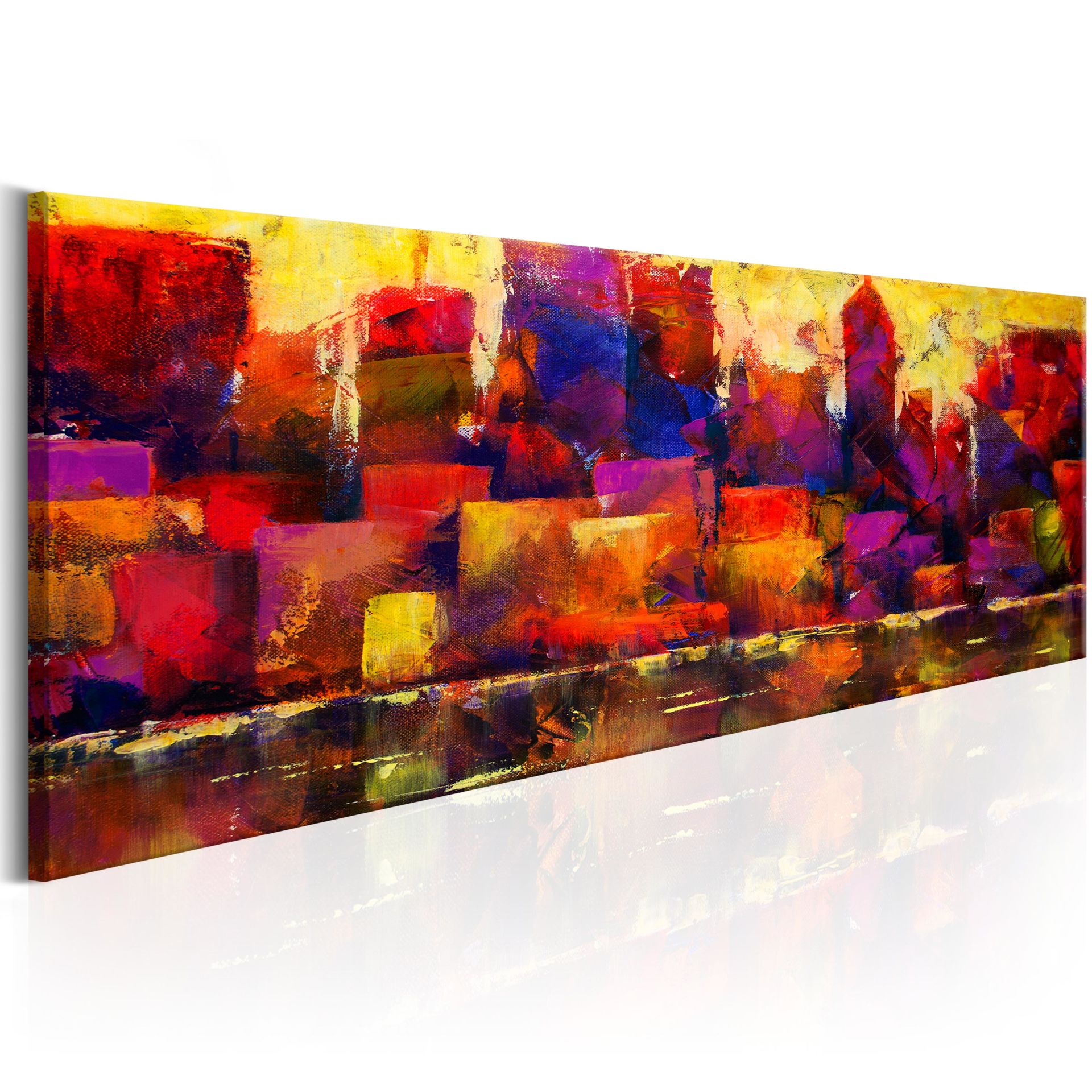 Buy Acrylic Painting Colourful City Skyline KunstLoft