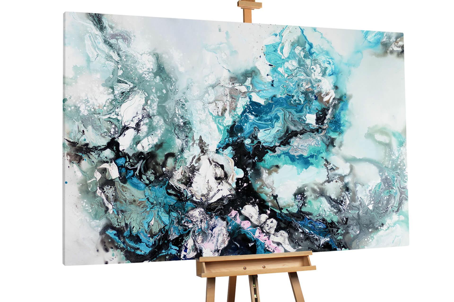 XXL Oil Painting Abstract Water KunstLoft