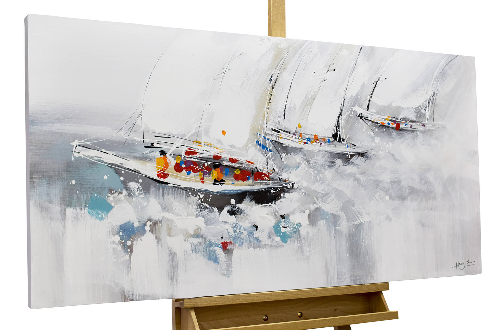 Acrylic Painting Sailing Yachts Boats Boat KunstLoft