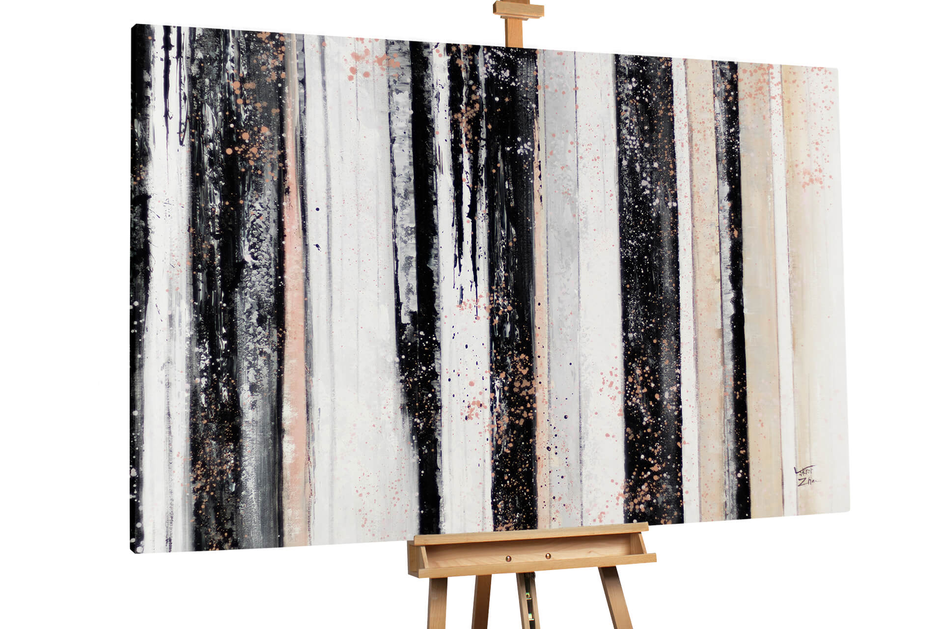 Dipinto Ad Olio Nighttime Forest KunstLoft