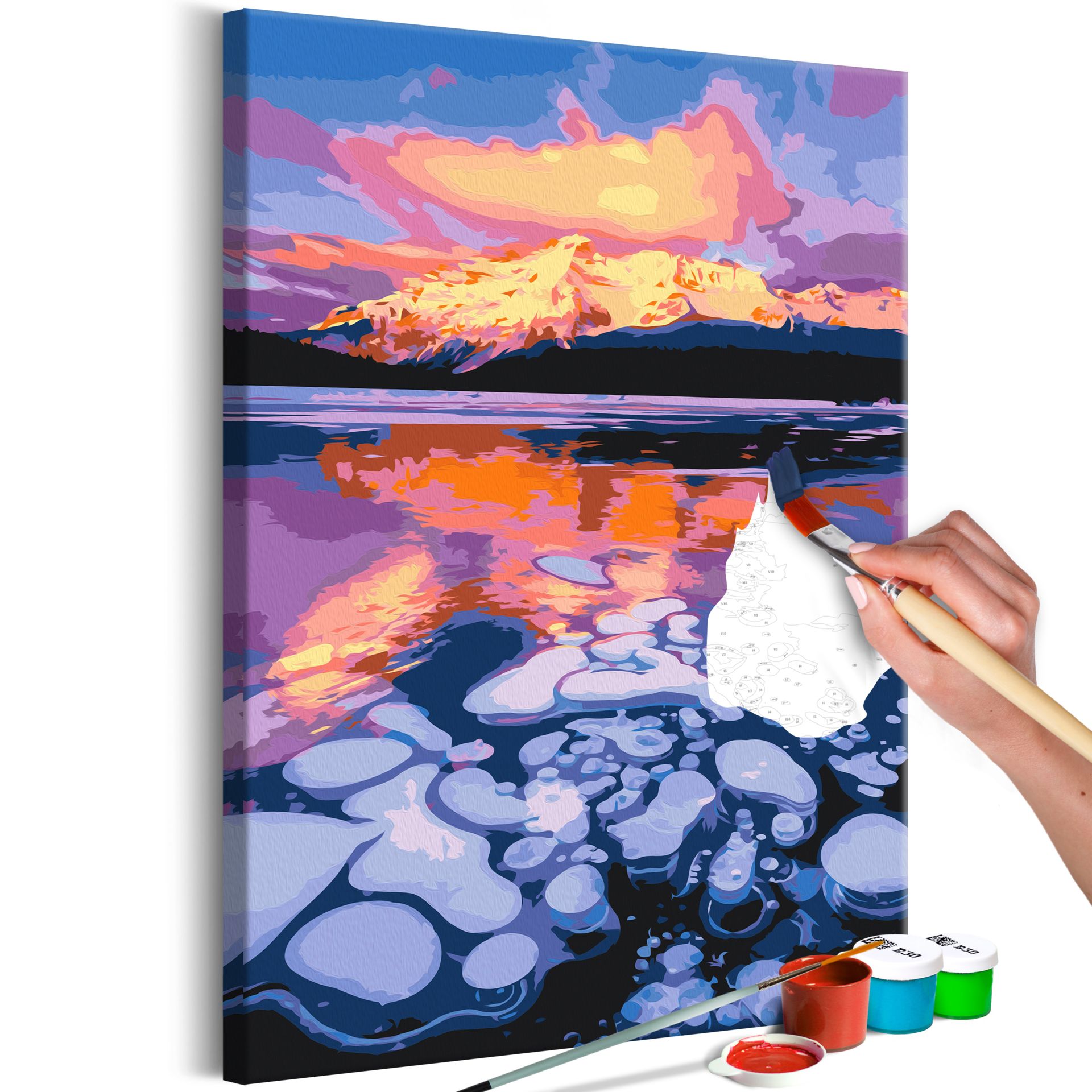 Comprar pintar por números Lake Minnewanka KunstLoft