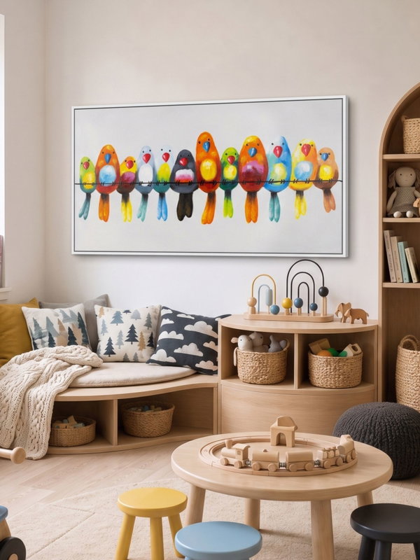 Handpainted Painting 'Friends for Life' | incl. certificate of authenticity