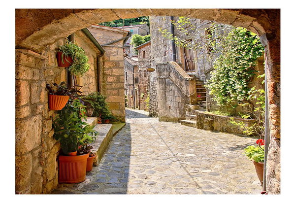 Tapéta 'Provincial alley in Tuscany'
