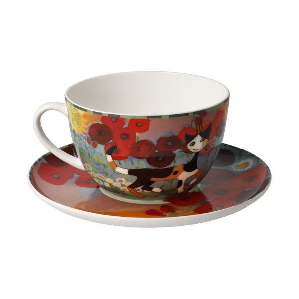 Goebel Tasse mit Untertasse 'Gartenzeit'