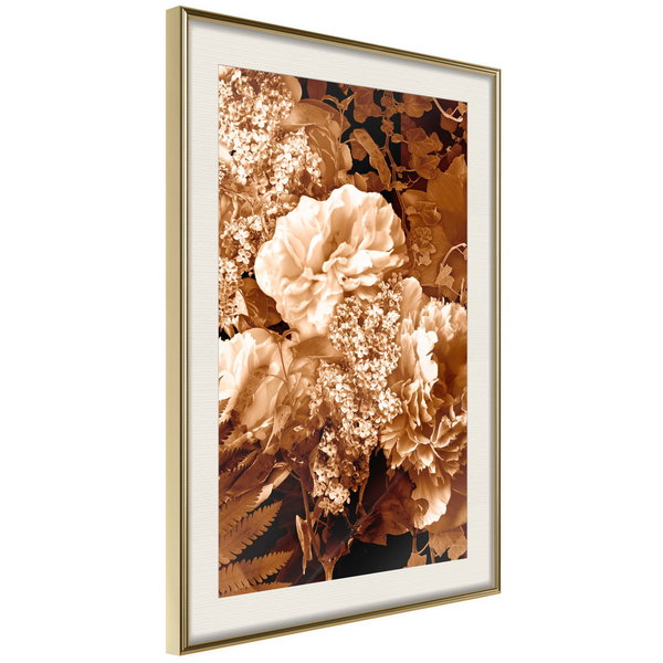 Poster 'Bouquet in Sepia'