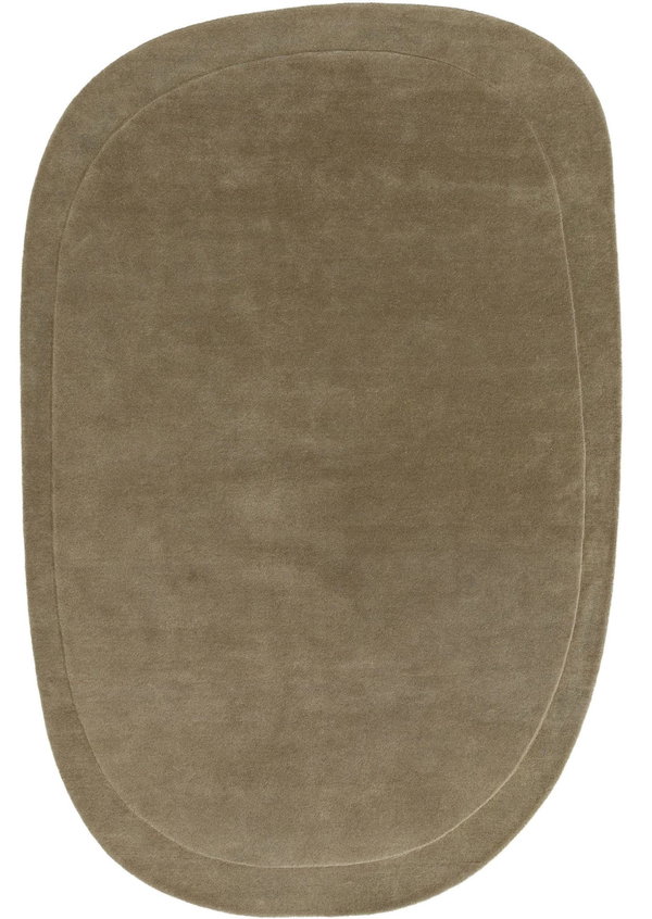 Design Wollteppich Shape Hellgrün