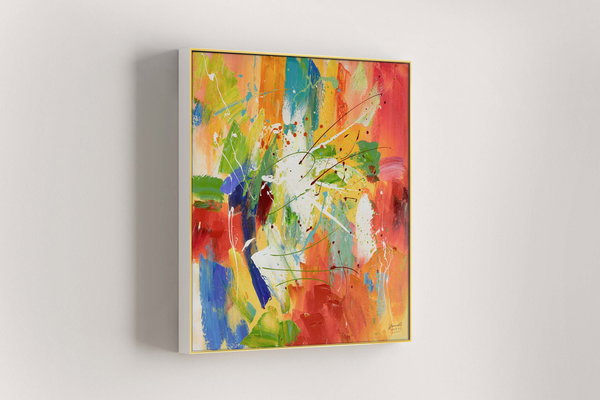Acrylgemälde 'Through the Rainbow' 80x80cm | Limitierte, handsignierte Edition
