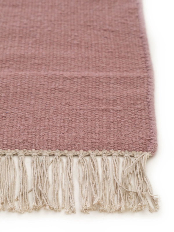 Design Wollteppich Liv Rosa