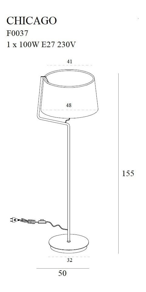 Lampa de podea 'Chicago'