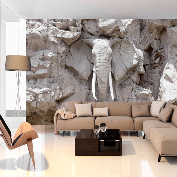 Selbstklebende Tapete 'The Elephant Wall'