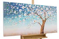 Cuadro pintado a mano 'Evening in Spring' 120x60cm | inclusive certificado de autenticidad
