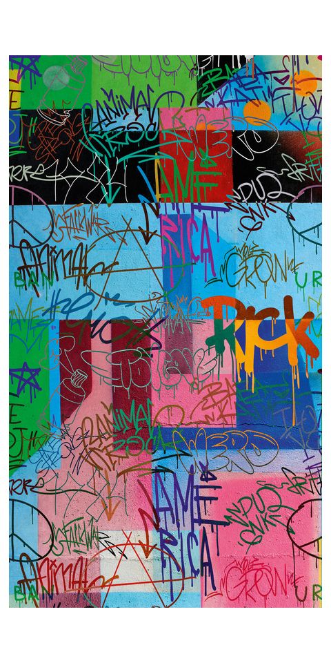 Behang 'Abstract Mix' 159x280cm