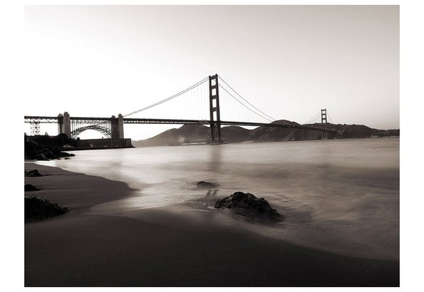 Tapeta 'San Francisco: Golden Gate in black and white'