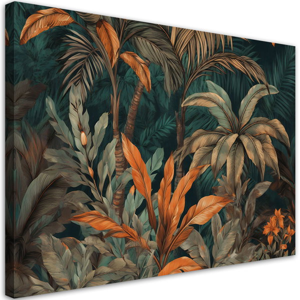Kunstdruck auf Leinwand 'Autumn Jungle Foliage 3'
