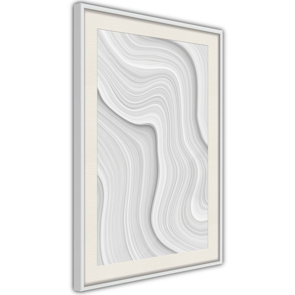 Poster 'Snow Contour Lines'