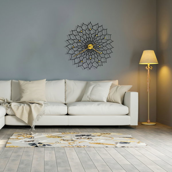 Wanduhr 'Gigantic Sunflower'