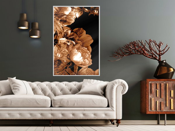 Poster 'Summer Flowers in Sepia'
