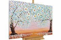 Cuadro pintado a mano 'Sweet Summer Evening' 120x80cm | inclusive certificado de autenticidad