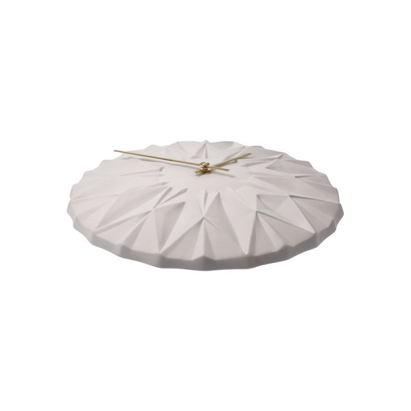 Porzellan Wanduhr 'White Geometric Chic' von Goebel
