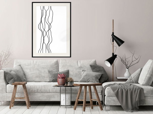Poster 'Wavy Lines'