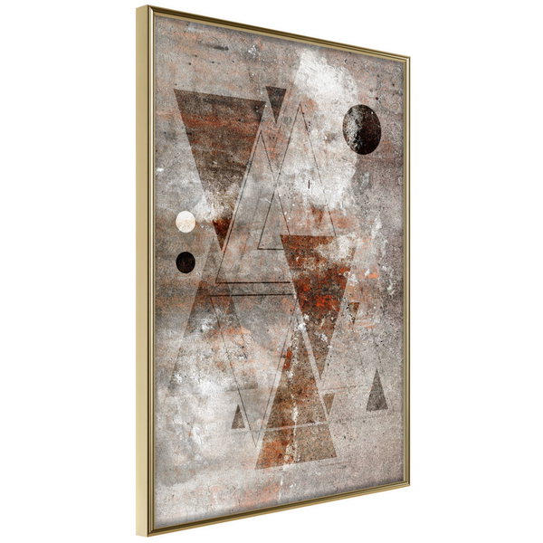 Poster 'Brick-Built Triangles'