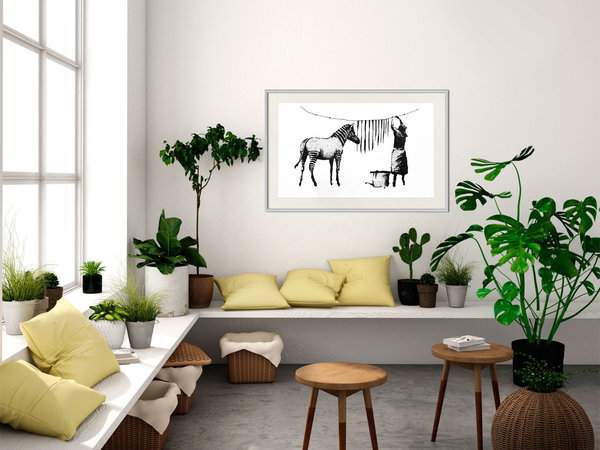 Poster 'Banksy: Washing Zebra'