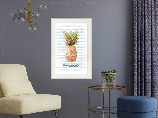 Plakat 'Pineapple and Stripes'