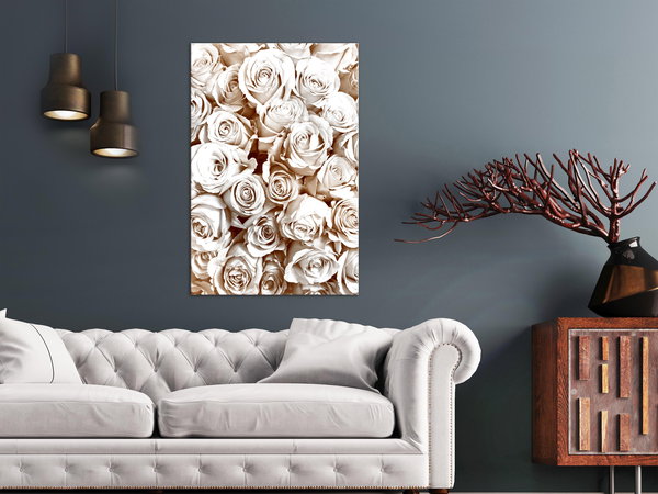 Kunstdruck auf Leinwand 'Rose Garden Vertical'