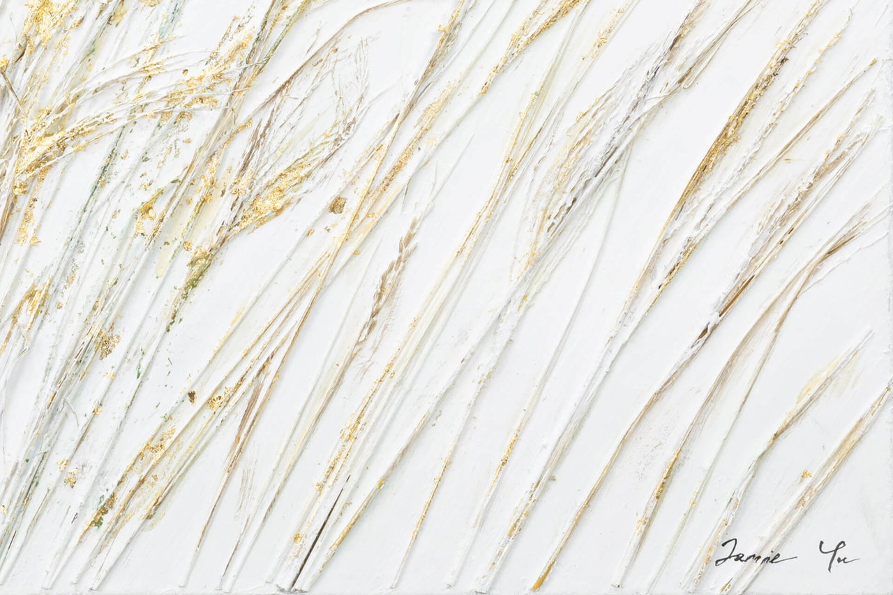 Handgeschilderd schilderij 'Gentle Wind Chimes' 100x75cm | incl. certificaat van echtheid in de ruimte.