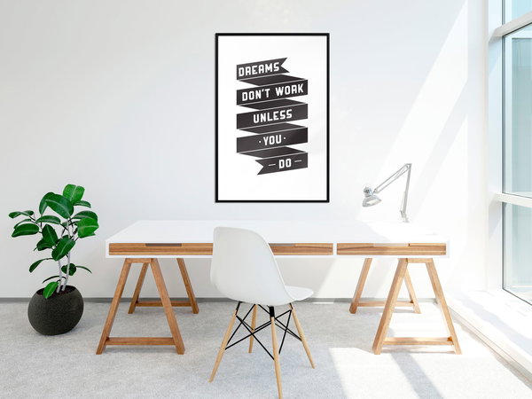 Poster 'Dreams don't work'