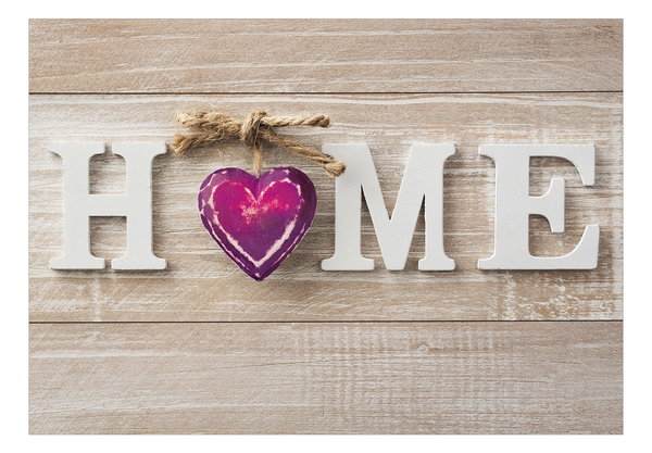Selbstklebende Tapete 'Home Heart (Violet)'
