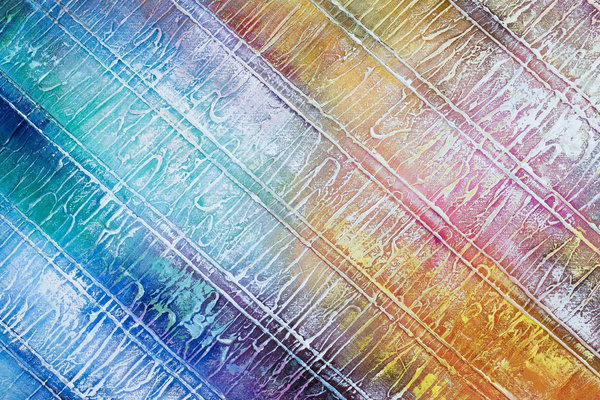 Großzügig aufgetragene Farben