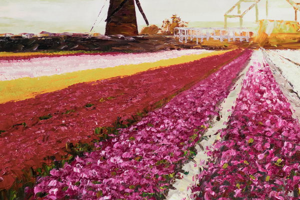 Großzügig aufgetragene Farben