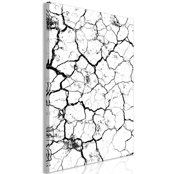 Art print on canvas 'Cracked Earth Vertical'