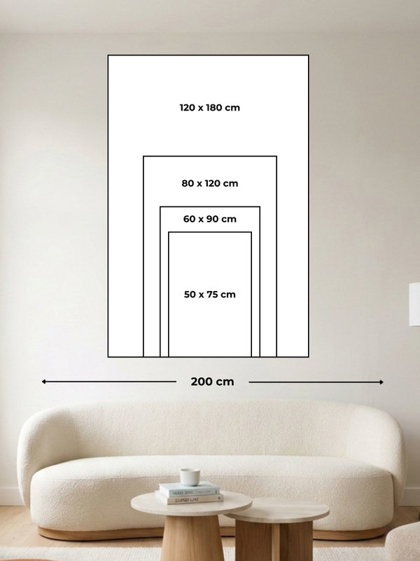 Quadro dipinto a mano 'Onda arancione calda' | incl. certificato di autenticità pregiata