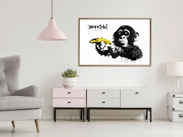 Poster 'Banksy: Monkey with Banana'