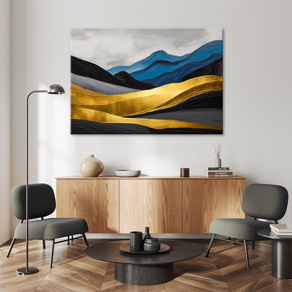 Canvas Poster 'Golden Peaks 4'