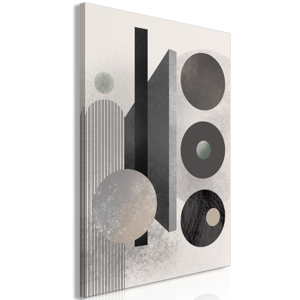 Stampa artistica su tela 'Geometric Order Vertical'