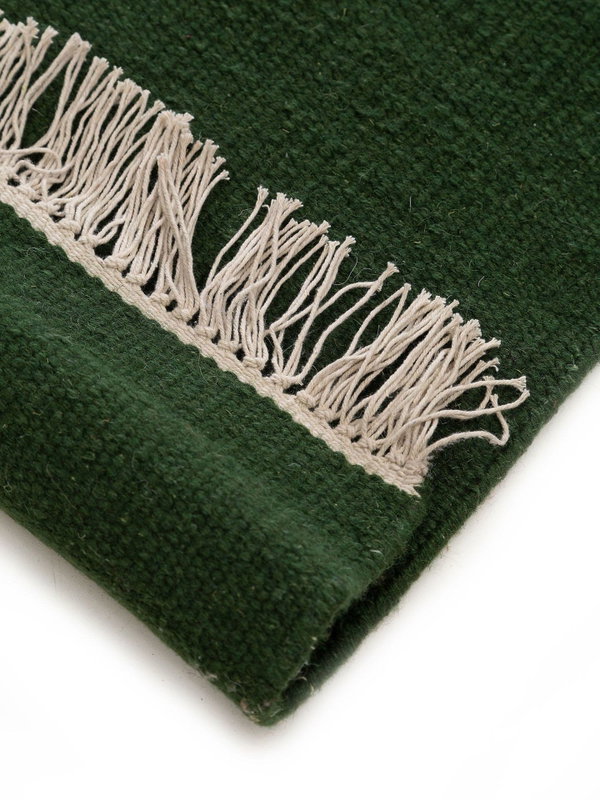 Design Wollteppich Liv Grün