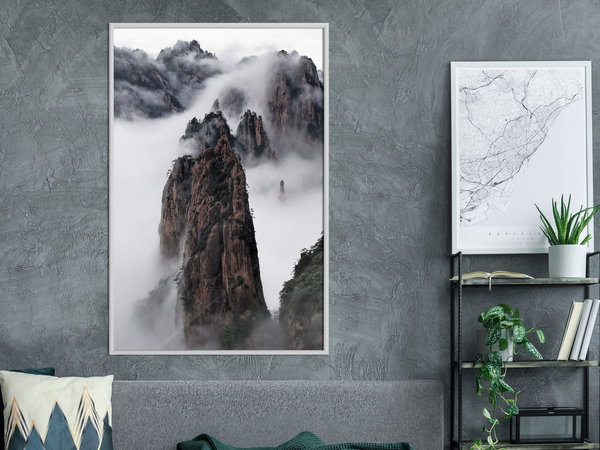 Poster 'Clouds Pierced by Mountain Peaks'
