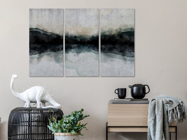 Kunstdruck auf Leinwand 'Mountain Surface of the Lake (3-teilig)'