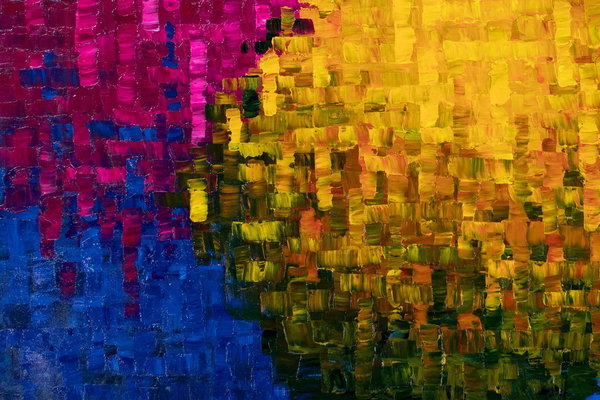 Großzügig aufgetragene Farben