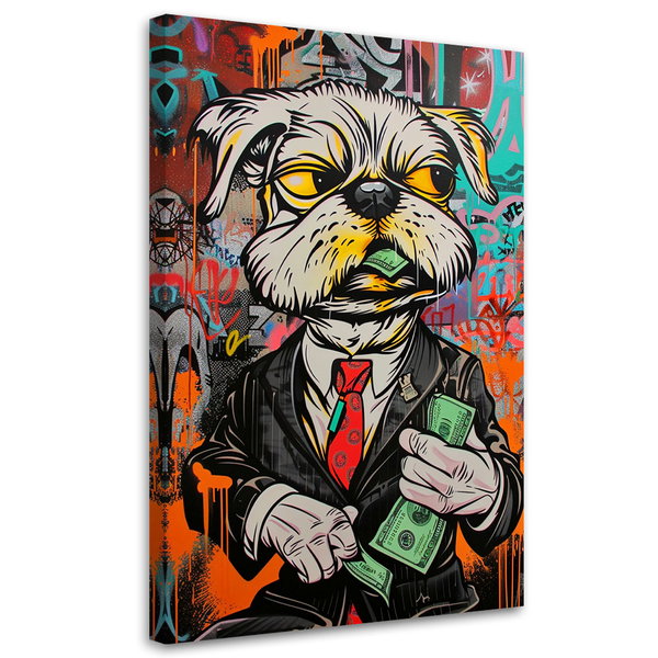 Kunstdruck auf Leinwand 'Urban Hare Majesty 4'