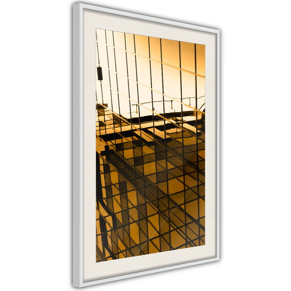 Poster 'Steel and Glass (Yellow)'