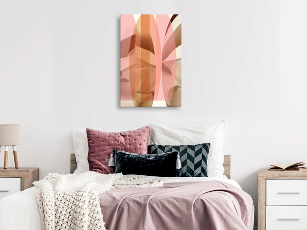 Kunstdruck auf Leinwand 'Floral Kaleidoscope Vertical'