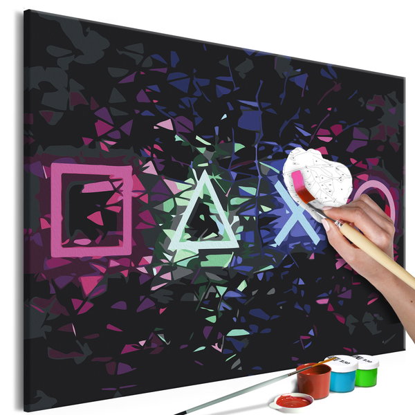 Malen nach Zahlen für Erwachsene 'Press Start'