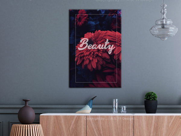 Kunstdruck auf Leinwand 'Beauty Vertical'