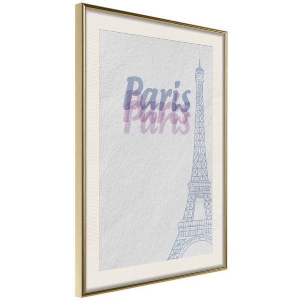 Poster 'Pastel Paris'