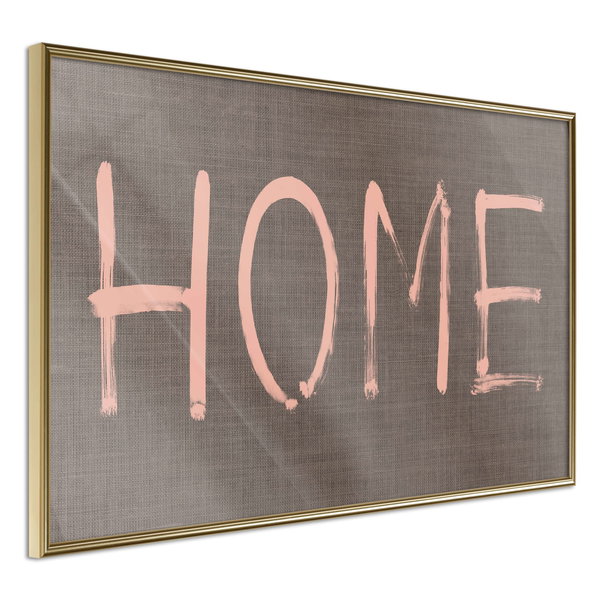 Poster 'Simply Home (Pink)'