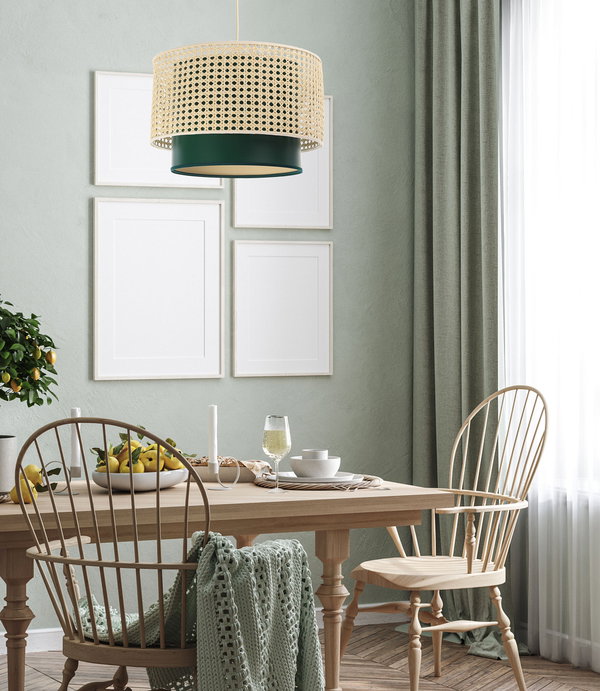 Pendelleuchte 'Rattan Lacey Serious 1'